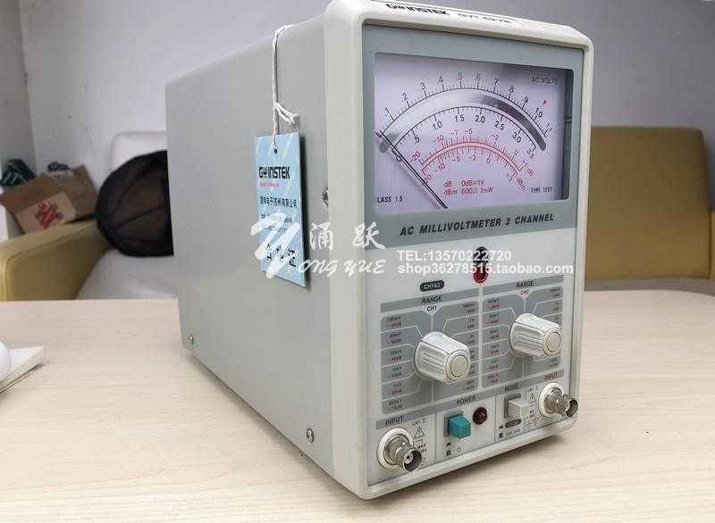 二手交流双通道毫伏表音频毫伏表GVT427B 原装固纬 10HZ-1MHZ