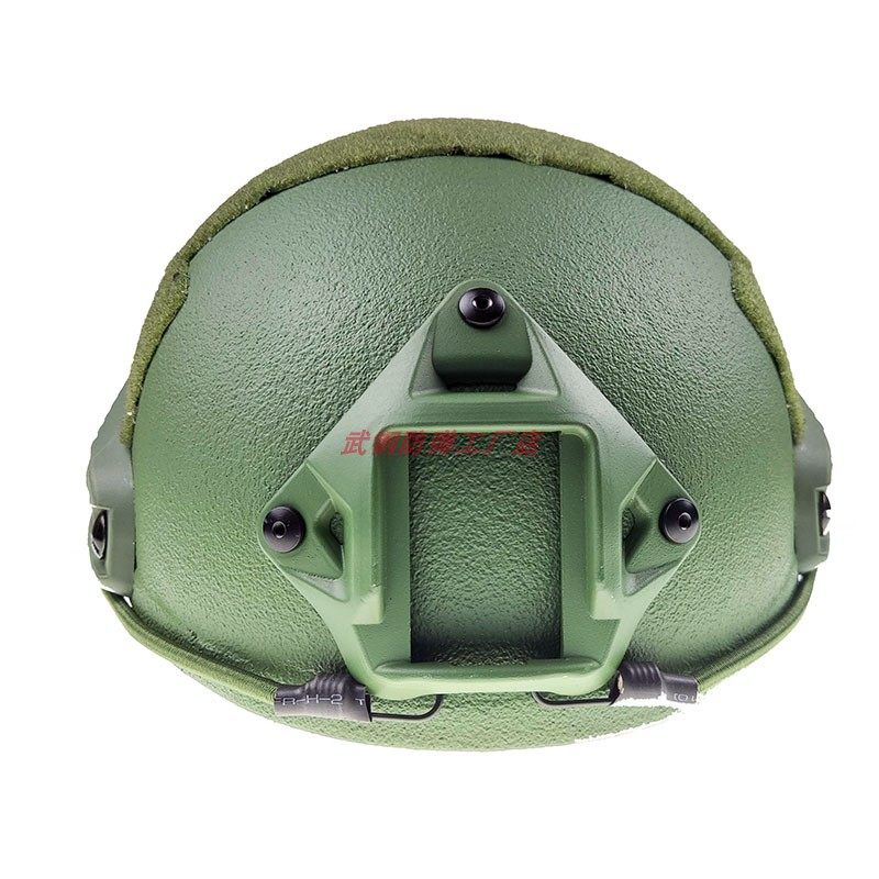 军绿色fast2级加强防弹头盔骑行盔安全帽防护二级头户外cs战术头