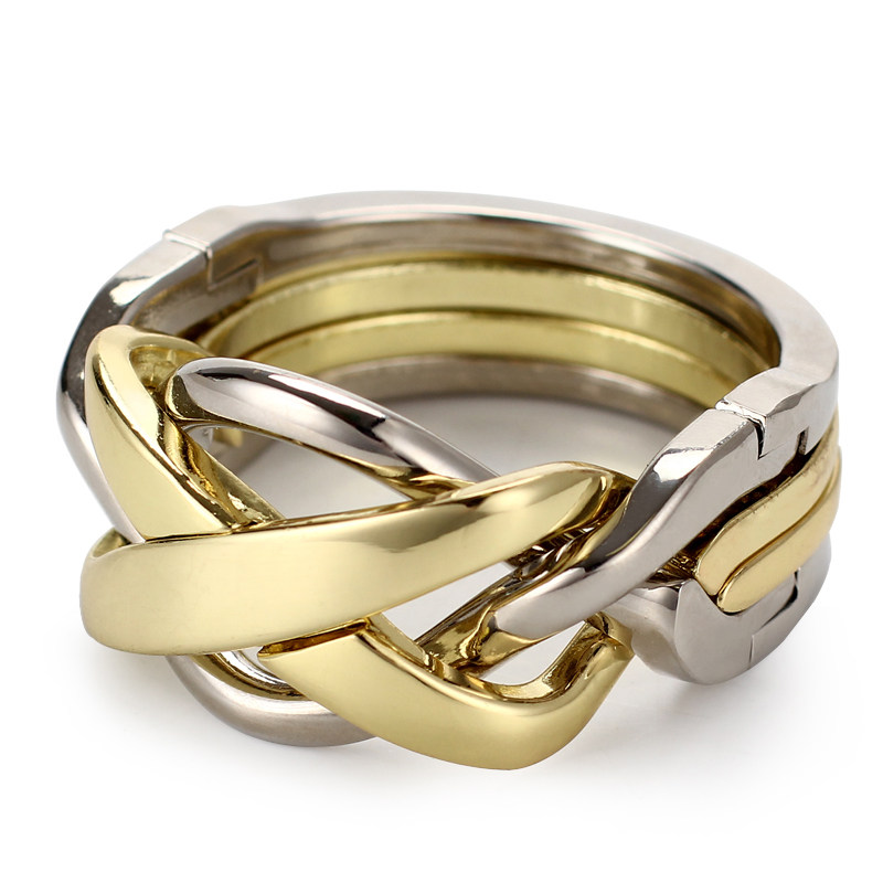 宝贝【日本魔金手镯环智力玩具成人益智休闲玩具鲁班锁