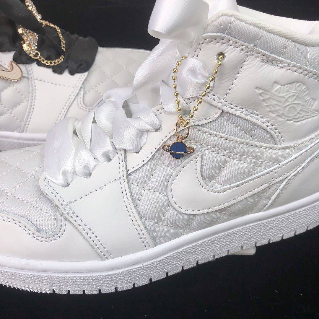 aj定制球鞋配件鞋带改造装饰挂件金色勾标质感十足星空月亮系列