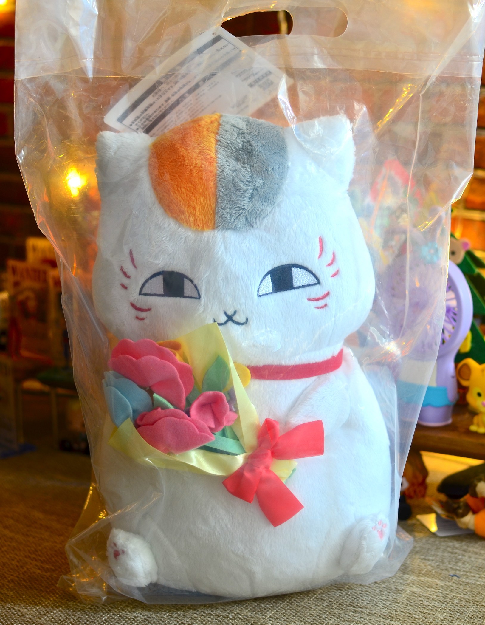 代购 一番赏 猫咪老师花卉 a赏毛绒玩具公仔玩偶夏目友人帐周边