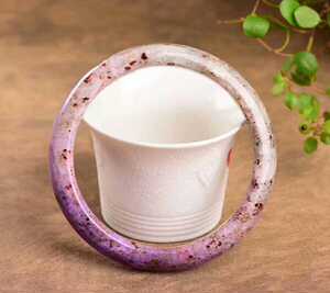 天然南非舒俱来手镯樱花紫玉化透体老料