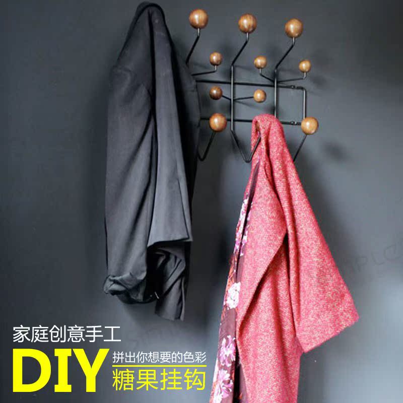 DIY创意糖果挂钩北欧Eames hang it all新中式衣帽挂钩收纳整理架在类目 收纳整理, 家庭整理用具, 挂钩/粘钩中 - 来自Buy2taobao.com提供专业的淘宝代购服务