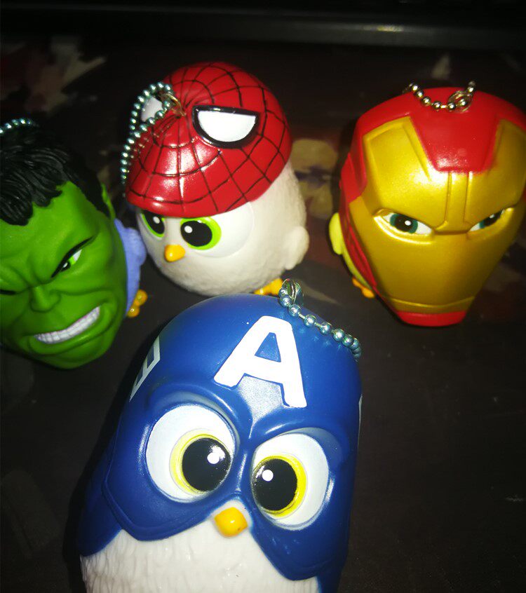 【gd漫玩社】美国队长钢铁侠蜘蛛侠小鸡公仔钥匙扣挂件摆设玩偶