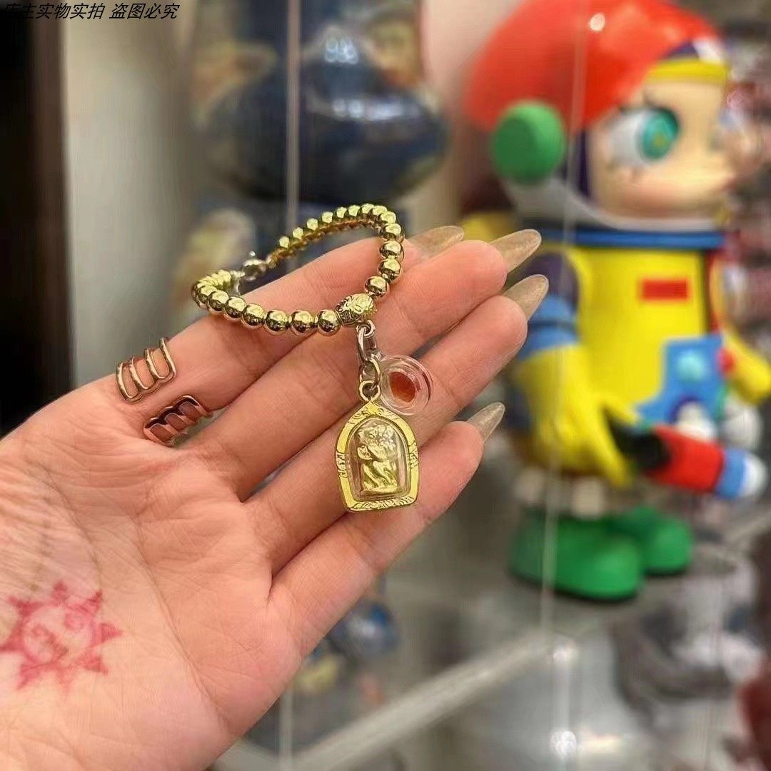 泰佛堂 缅甸七女抱柱 精美佛牌手链