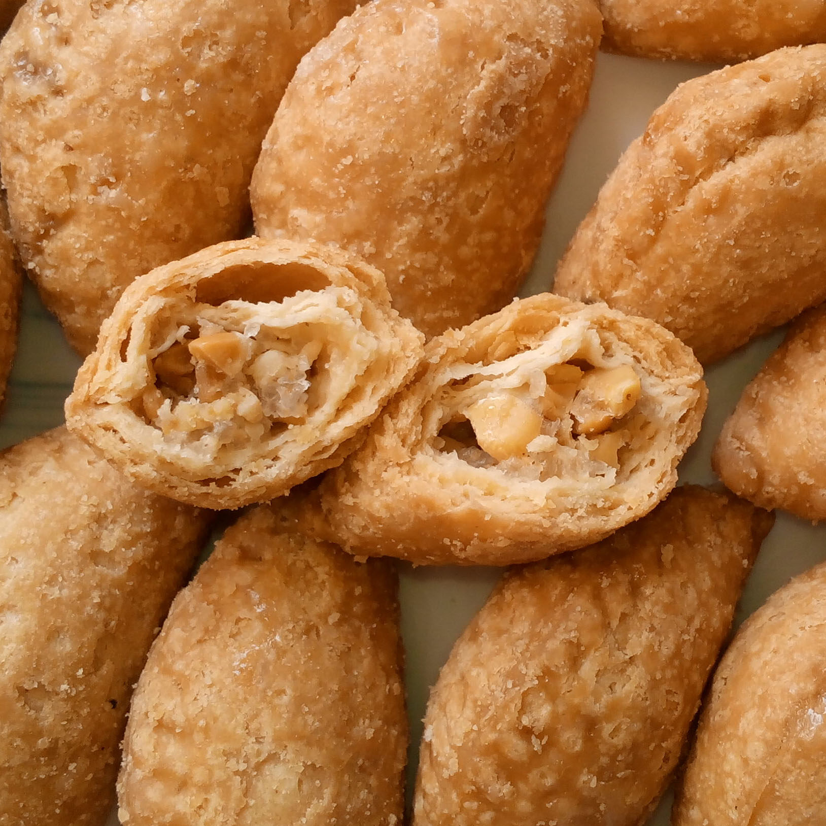 江门特产百利达酥角独立装360g500克650g 花生白糖馅油炸酥脆饺子