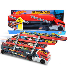 HOT WHEELS风火轮火辣小跑车重型运输车 玩具车收纳盒箱男孩玩具