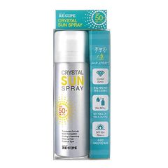 韩国RECIPE莱斯璧水晶防晒喷雾 SPF50透明清爽无油 保湿修复