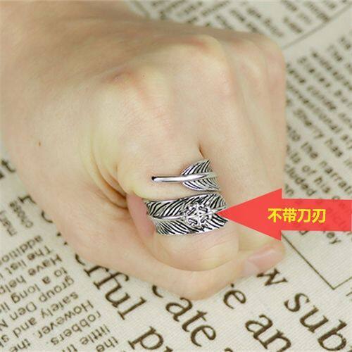 防狼戒指赵丽颖暗器楚乔传同款学生防身纯银情侣男女一对开口机关