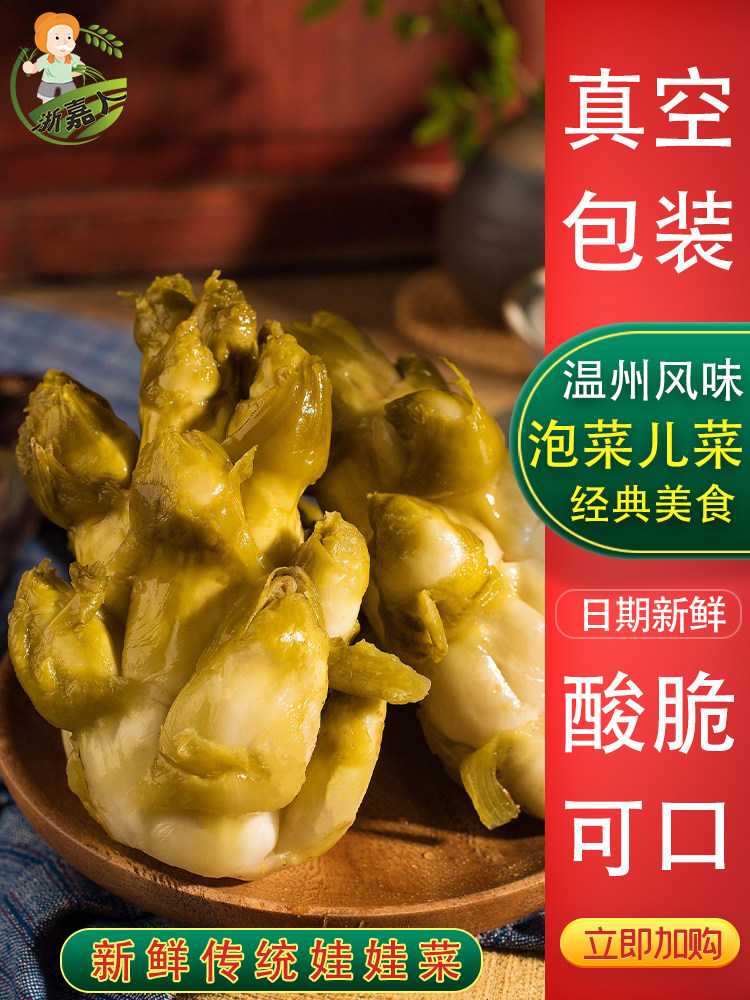 新品温州腌制菜泡菜永嘉乐清儿菜手九头菜大头菜酱菜心宝塔