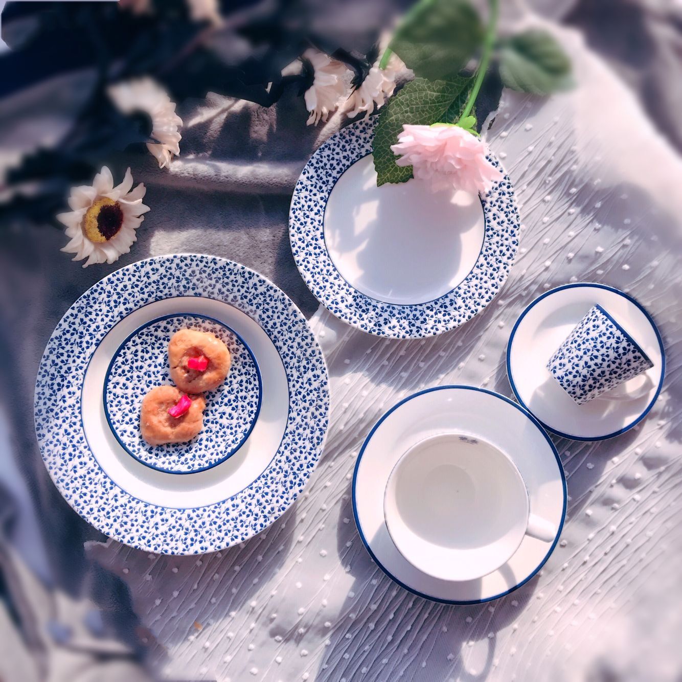 原单瓷出口英国laura *ley新品优雅系列唯美印花图案牛排盘餐盘