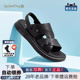 蜘蛛王男鞋官方旗舰店正品2025夏季新款真皮沙滩防滑耐磨两用凉拖