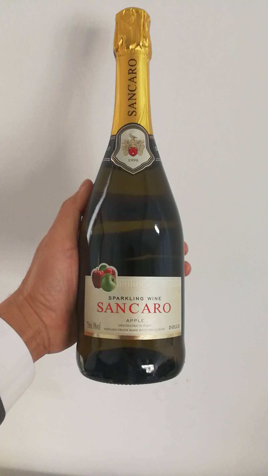 圣卡罗 传统工艺 无醇 苹果味 起泡酒750ml 无酒精 开车也可以喝