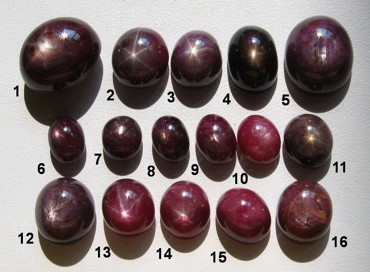 非洲产星光红宝石裸石彩色宝石戒指面吊坠星线清晰