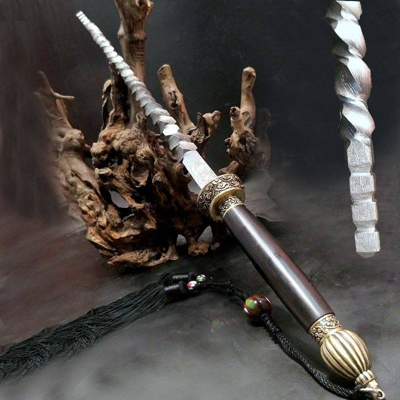 龙泉剑兵器扭转乾坤镇宅秦叔宝打王鞭降魔锏影视道具武术 未开刃