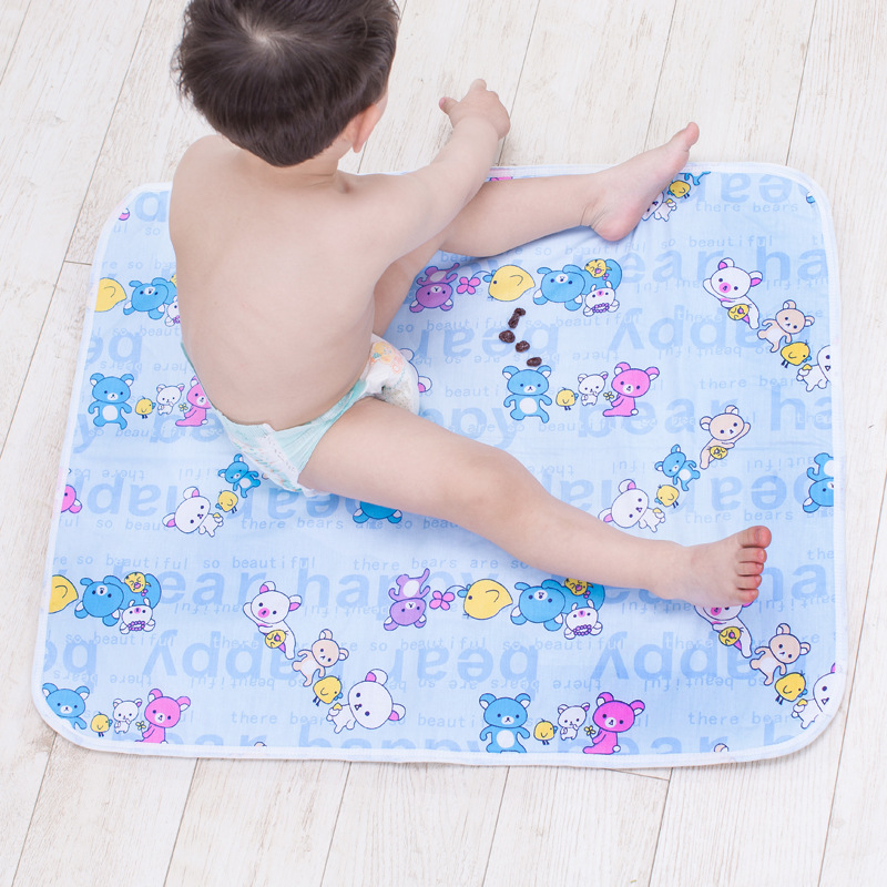 新生婴儿用品宝宝超大纯棉透气可洗防水尿垫隔尿床垫姨妈月经垫