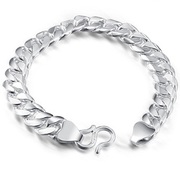 990 silver bracelets men''s sterling silver jewelry men''s fashion Korean jewelry birthday gift silver jewelry