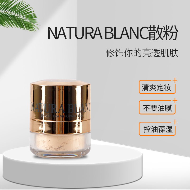 日本NATURA BLANC散粉定妆粉光纱蜜粉控油遮瑕持久定妆干粉