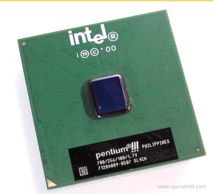 放心好店奔腾p3intelpentiumiii700mhz256kb100mh370针cpu