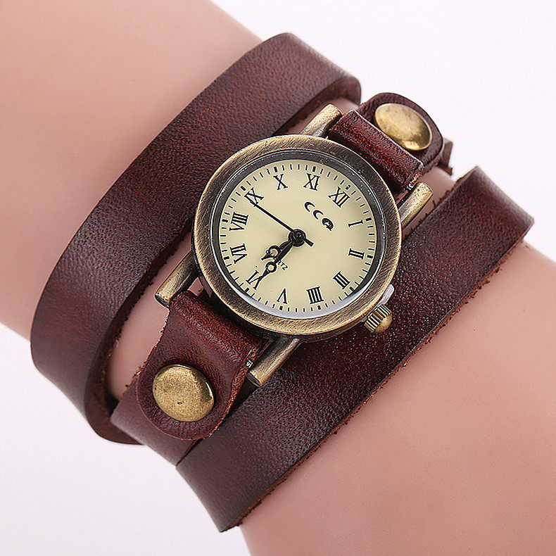 Buy Women retro leather belt watch girls Simple bracelet watch on ezbuy SG
