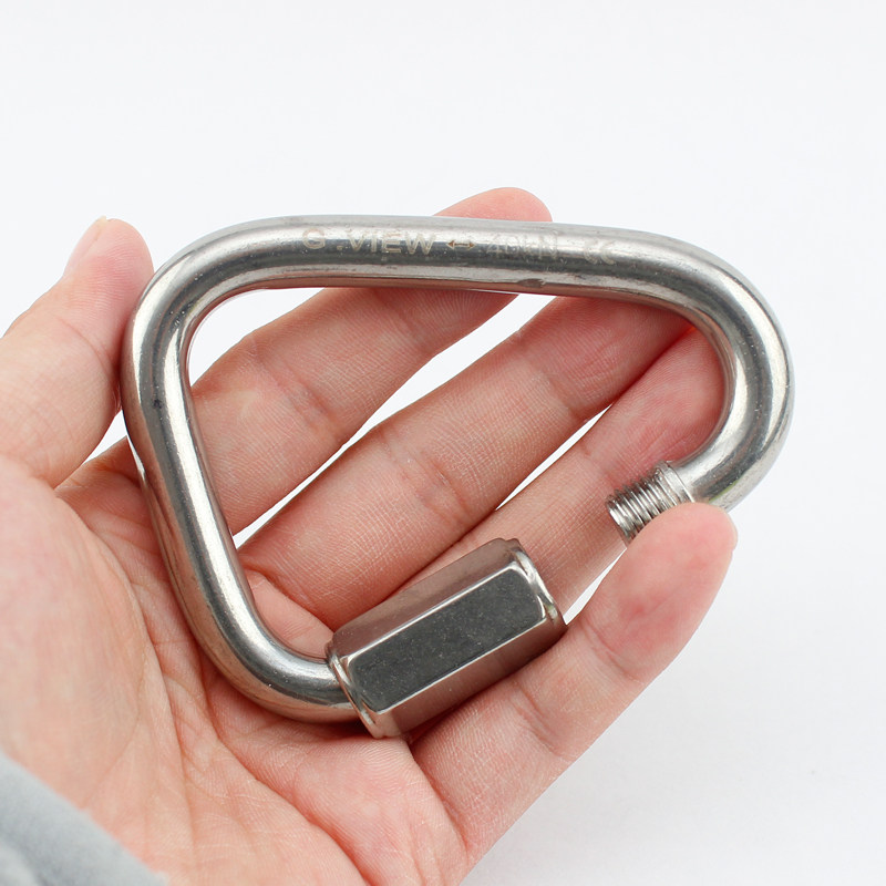 gview/旗云 m300s 8mm 10mm不锈钢三角梅陇锁 攀岩速降梅隆锁