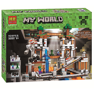 兼容乐高我的世界矿井末影龙村庄房子拼装积木玩具博乐10179