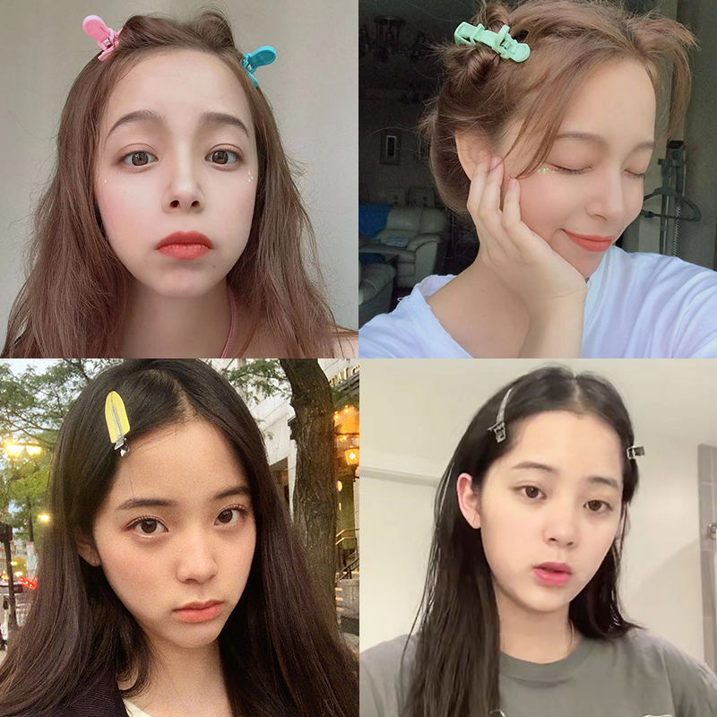 鳄鱼鸭嘴夹化妆师专用欧阳娜娜同款发夹女无痕夹子美发理发店头发优惠