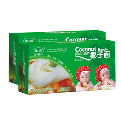 荞润婴幼儿营养椰子面 天然水果儿童营养面条宝宝辅食2盒装正品