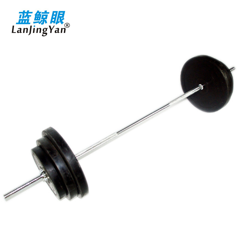 蓝鲸眼 健身 运动 田径 锻炼器材 50kg足重包胶杠铃|msdalam kategori sukan/Yoga/kecergasan/bekalan peminat, Stepper/peralatan kecergasan kecil dan sederhana, Barbell - dari Buy2taobao.com untuk memberikan perkhidmatan ejen Taobao profesional membeli