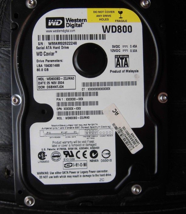 原装wd/西部数据wd800bd 80g 串口 mhdd包百分之百没坏道 黑盘