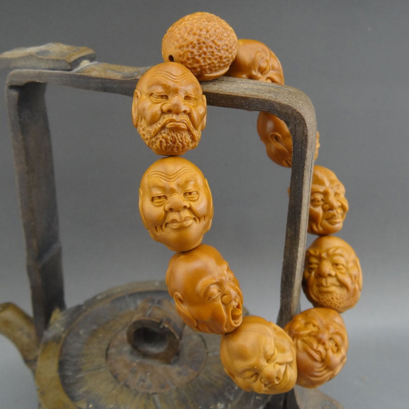 核雕名家孙香《十八罗汉》