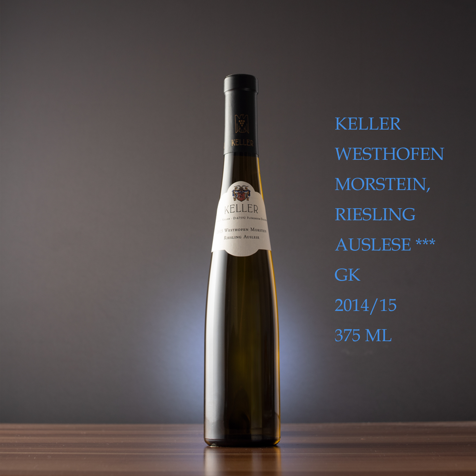 KlauspeterKeller德雷司令天花板Auslese干白静态葡萄酒白葡萄酒