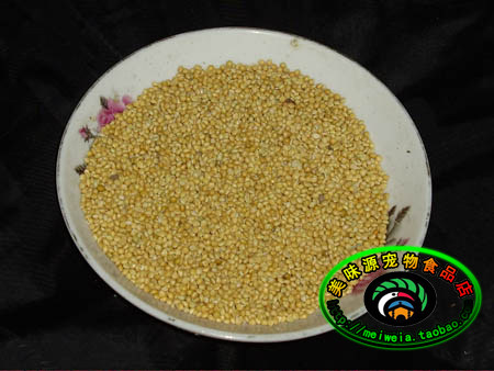 大粒皮黄谷子带壳小米500克虎皮鹦鹉牡丹芙蓉鸟食