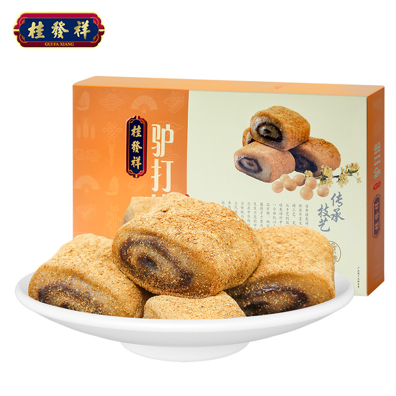 【天津特产】桂发祥十八街驴打滚300g中式糕点点心礼品老天津味道