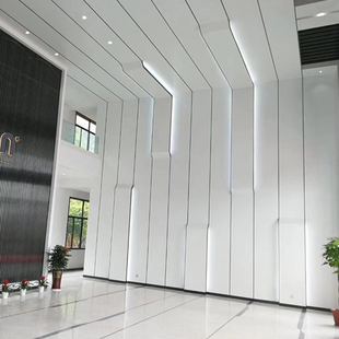 工程实例台州里阳半导体公司室内专用白色铝单板墙面装饰有缝铝板,可