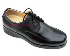 配发制式军鞋男士皮鞋系带真皮低帮鞋保安工作鞋黑色