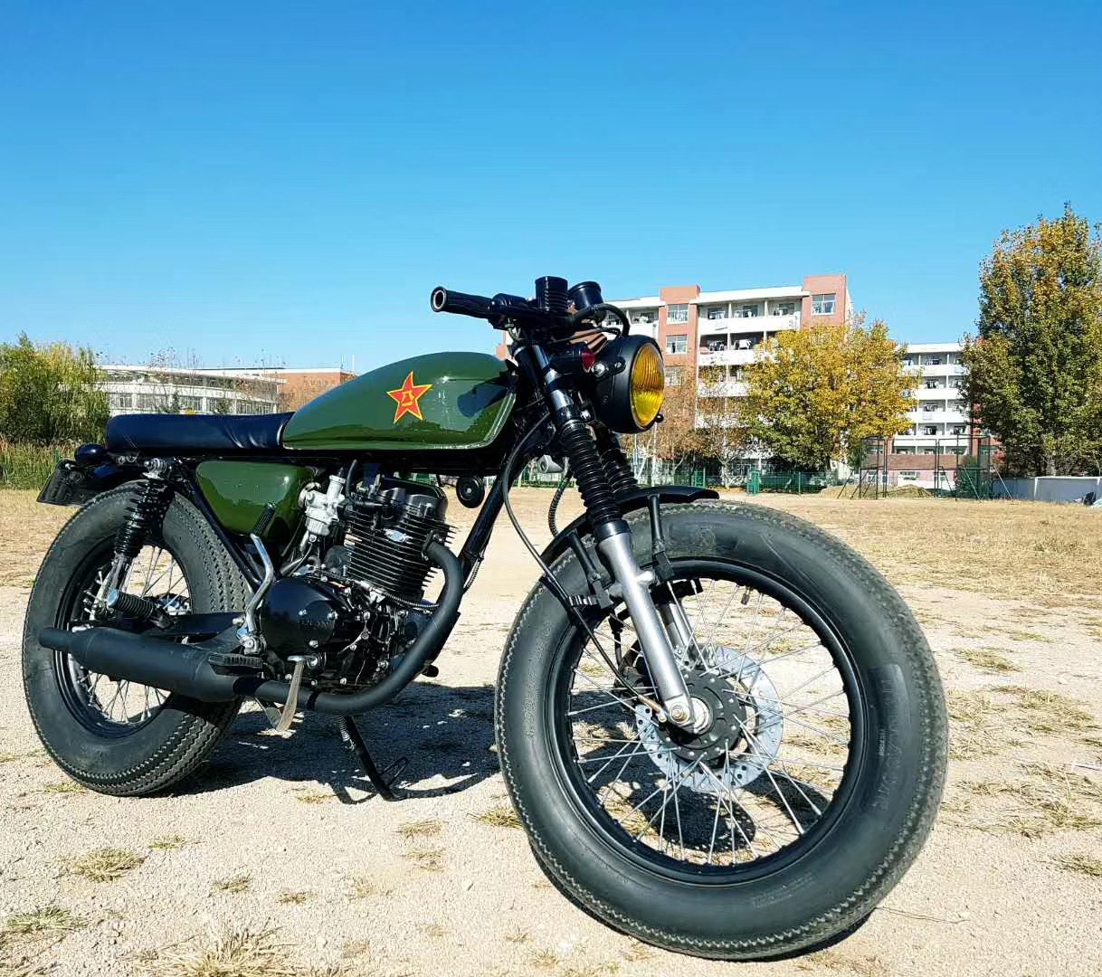 复古摩托车街车国四cg嘉陵太子70狒狒男女电动机车整车可上牌汽油