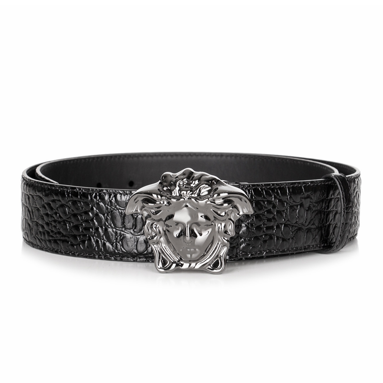 [即刻拍][9.9新]范思哲versace105#男士皮带鳄鱼纹未使用*