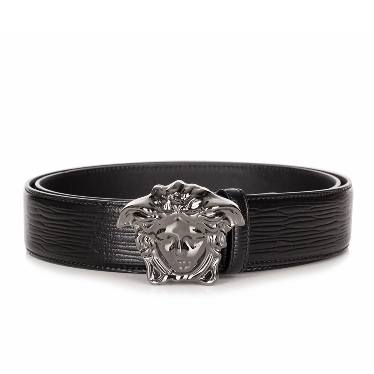 [9.9新][未使用]范思哲versace95#男士皮带水波纹