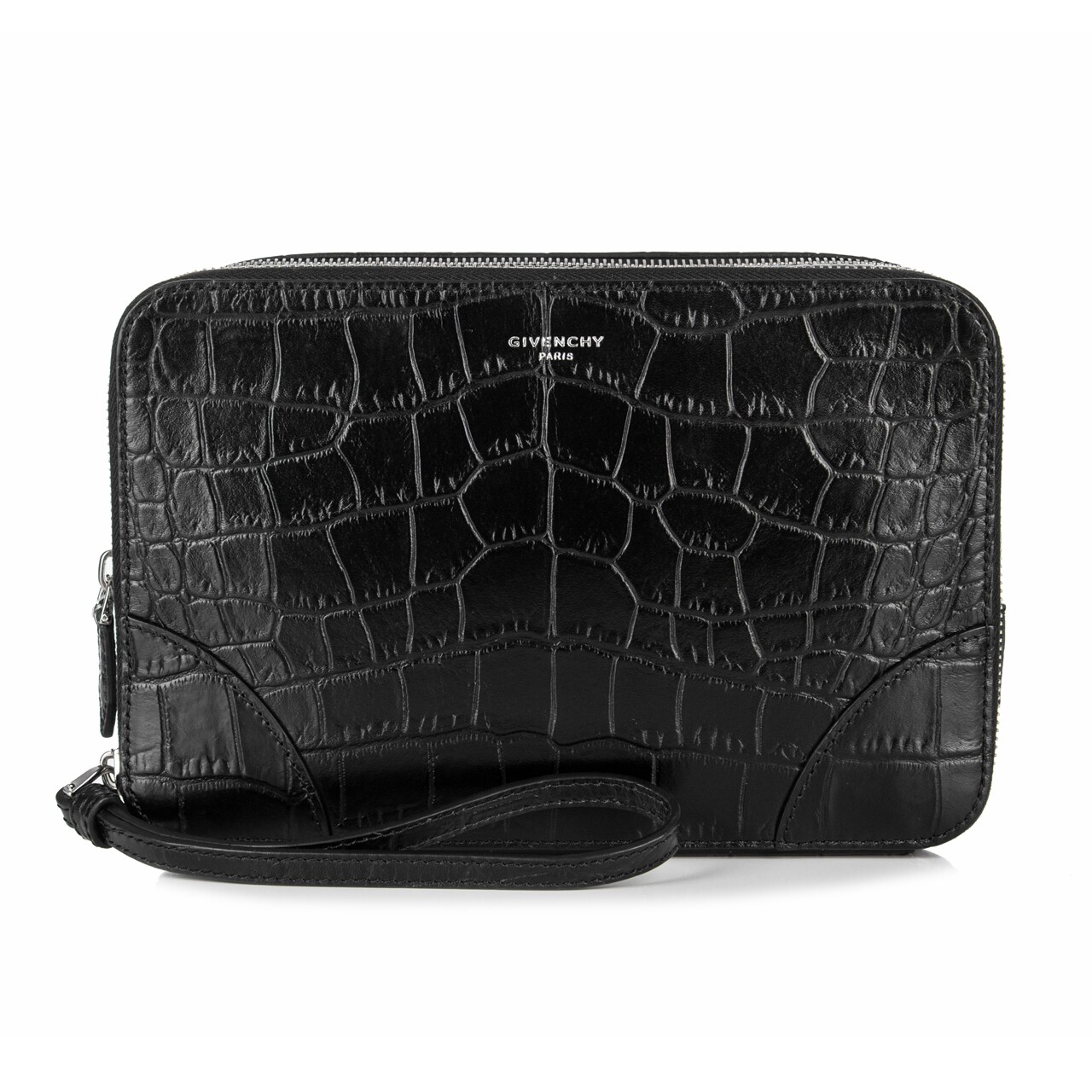 [即刻拍][9.9新]纪梵希givenchy男士鳄鱼压纹手包未使用*