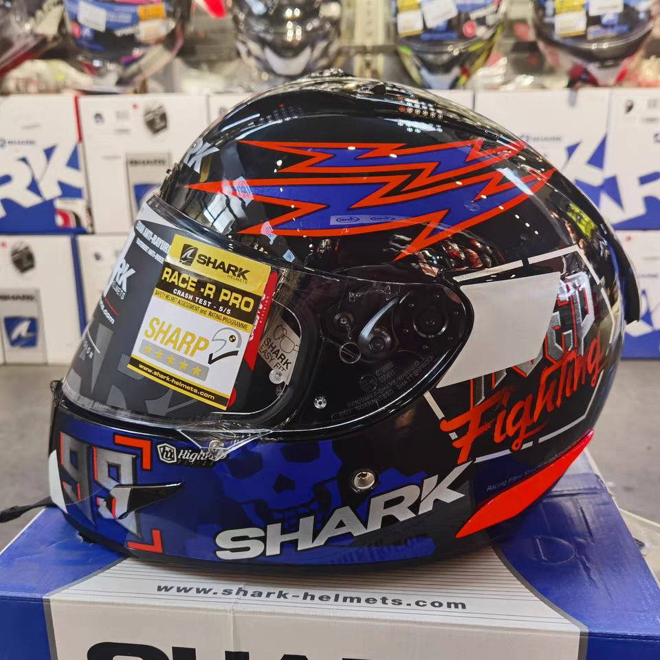 大秦骑士装备的优惠券大全—进口法国shark鲨鱼摩托车头盔全盔赛盔99