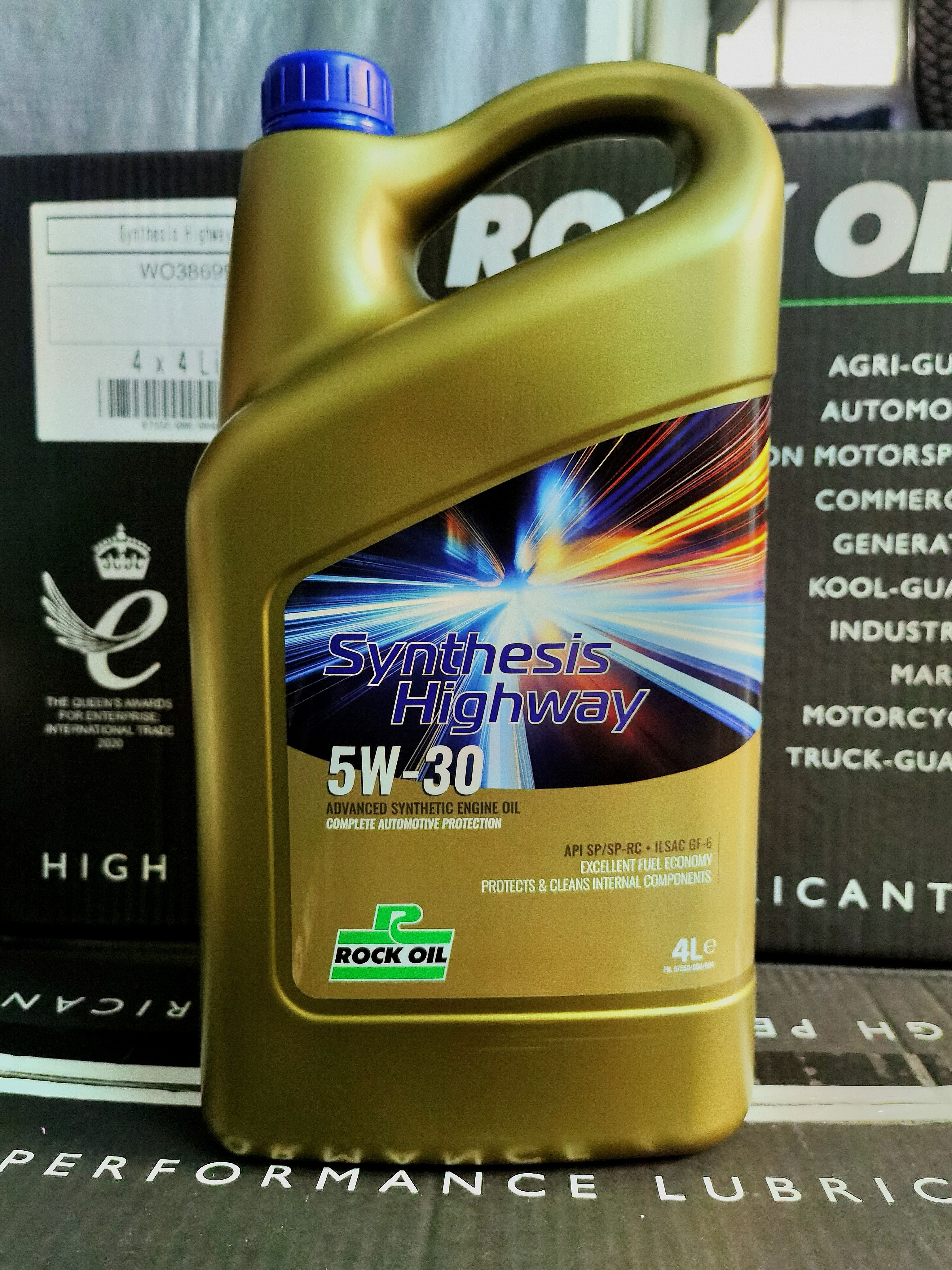 洛克ROCK OIL Highway海威5W-30 SP 4L汽车全合成机油 英国原装