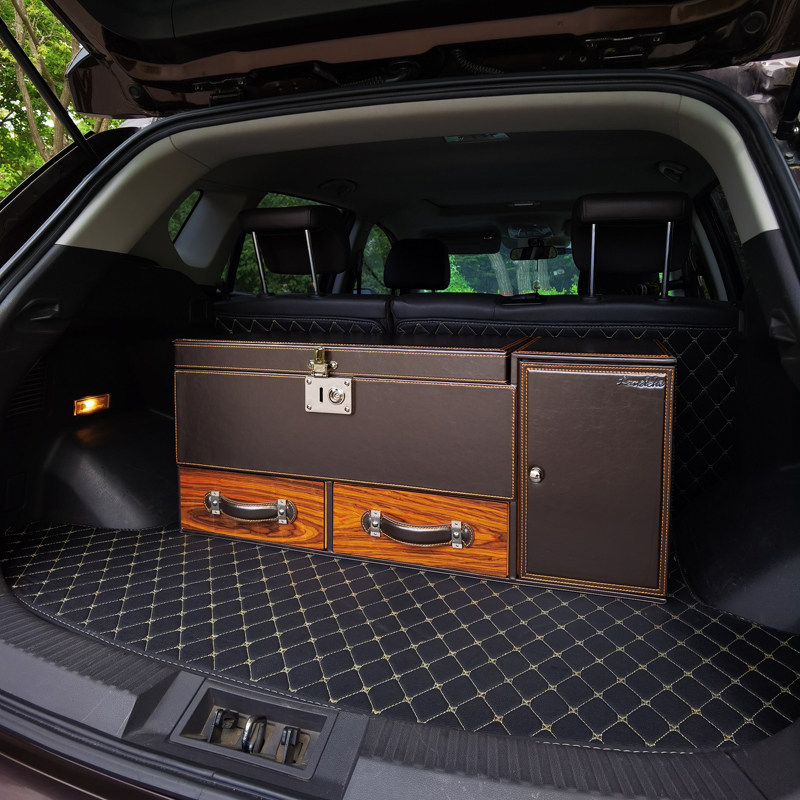 汽车后备箱整理箱车载储物箱车用收纳箱尾箱内分区置物箱车载用品