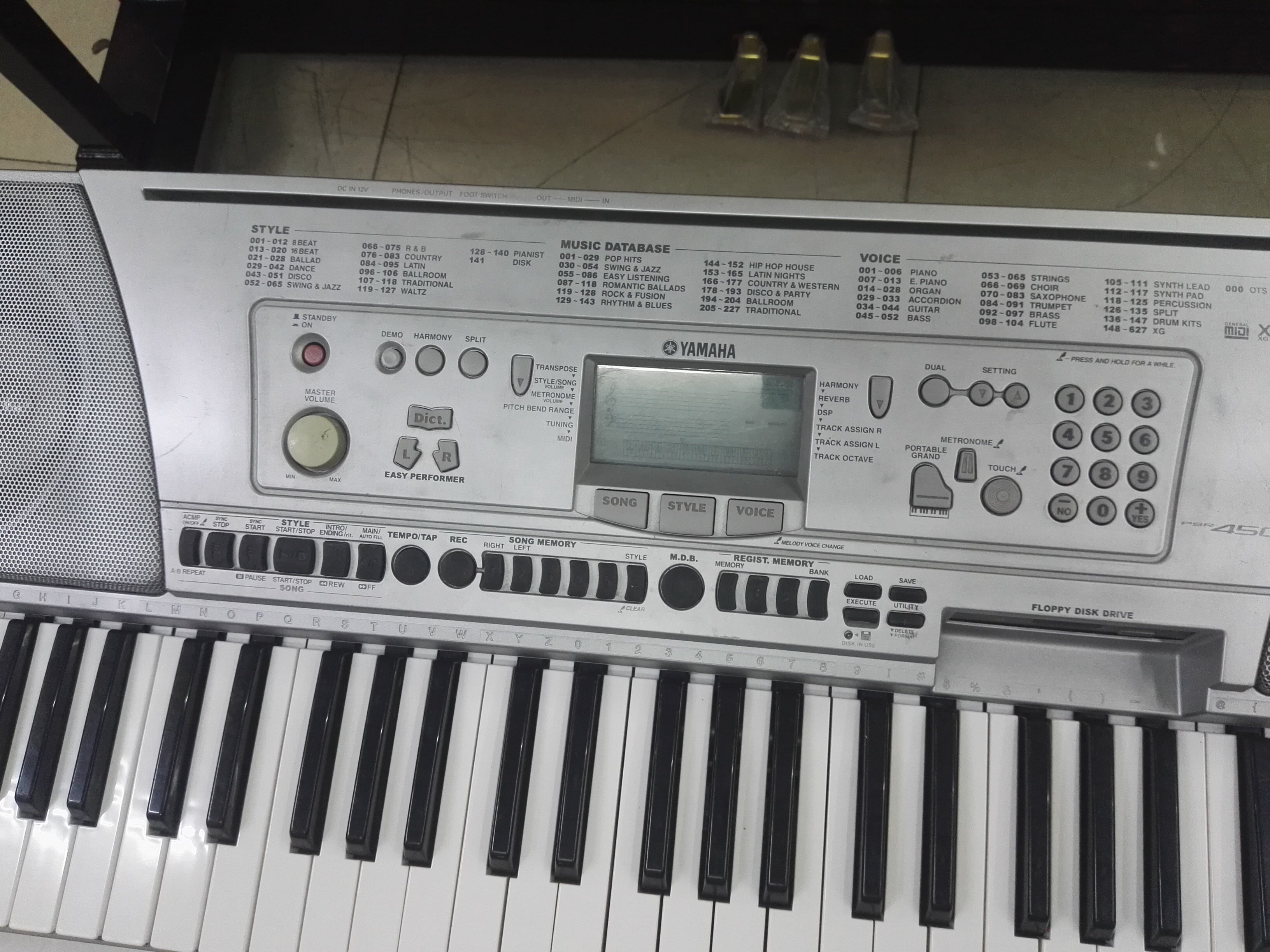热销二手电子琴_yamaha/雅马哈psr-450 二手电子琴带力度 功能全优惠