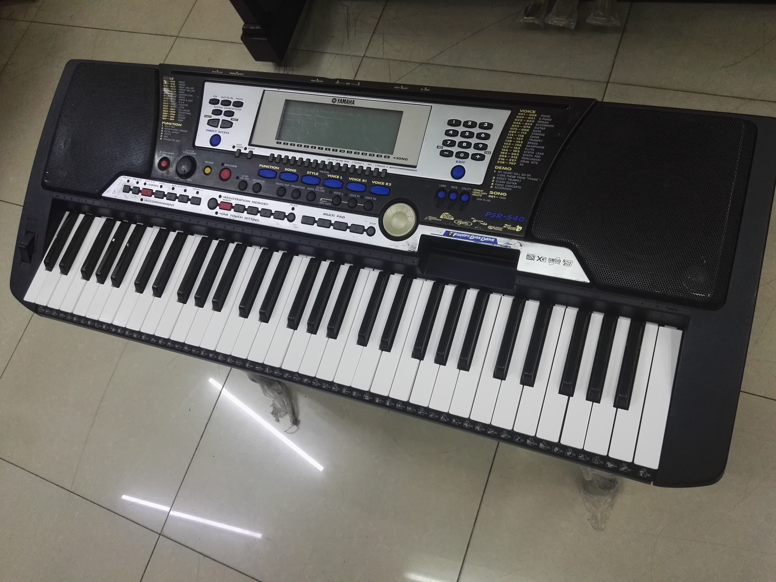 正品 YAMAHA/雅马哈电子琴PSR-540二手带力度键盘电子演奏用琴型