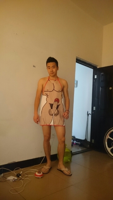 淘宝买家秀性感男人围裙动漫围裙个性创意围裙韩版定制