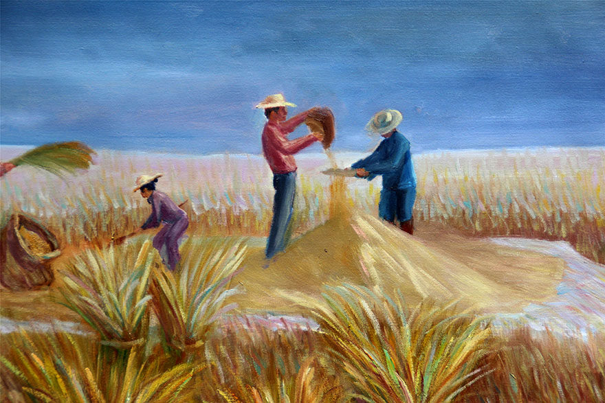 李杰《丰收》 何乐不为文化