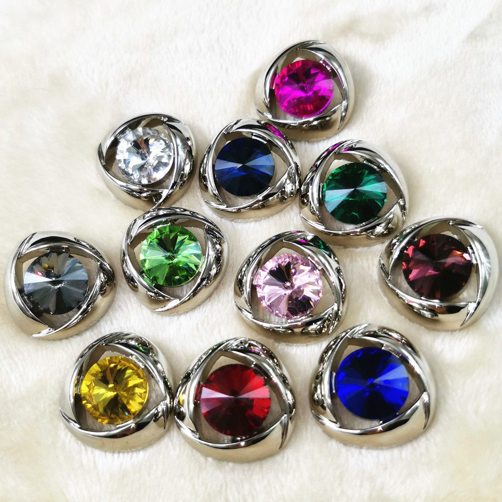 女装玻璃纽扣玻璃水晶钻扣外套羊毛衫衬衣扣时装衣纽扣女衬衫扣子