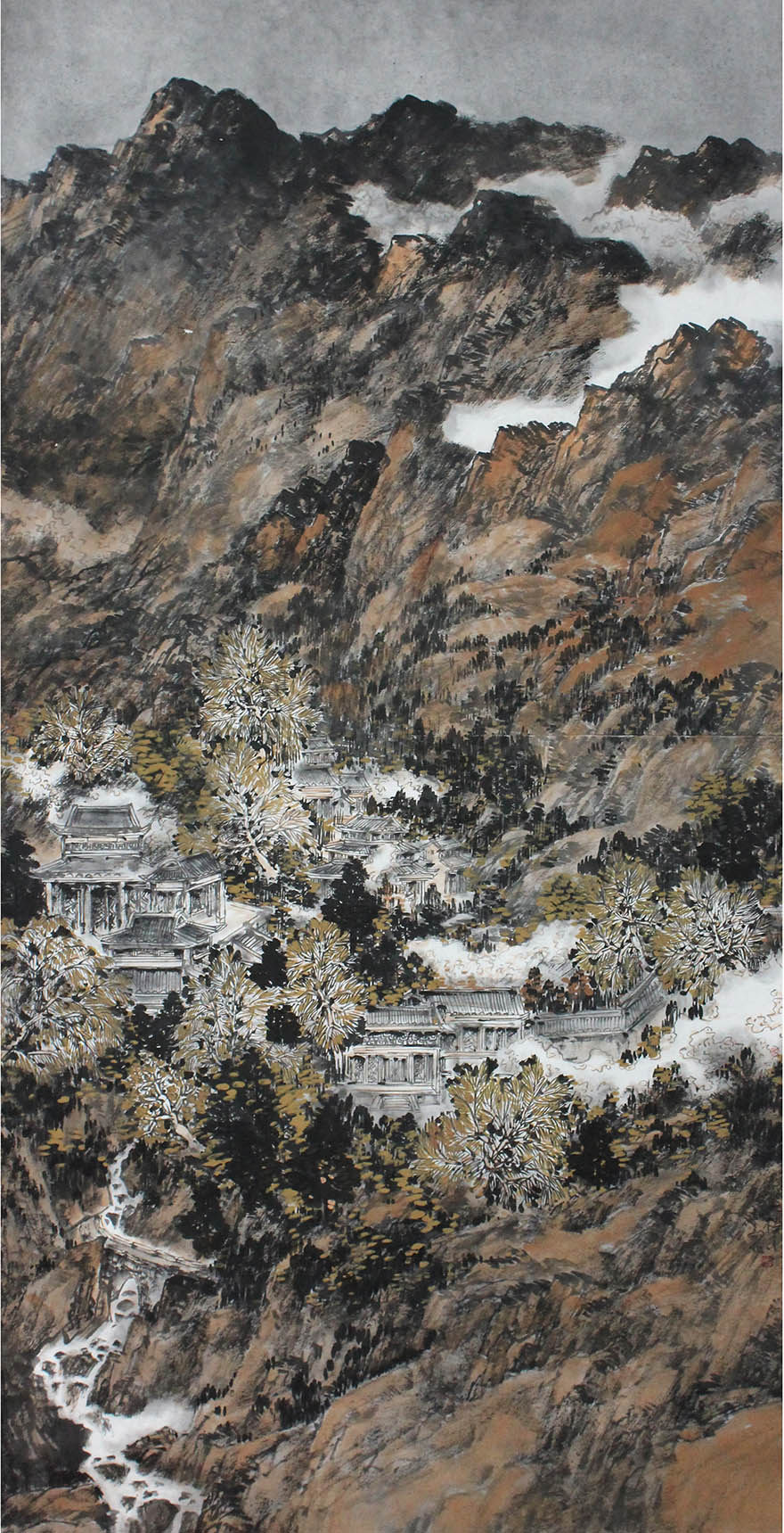 胡韵先生《十月秋》中国美协会员 当代著名画家