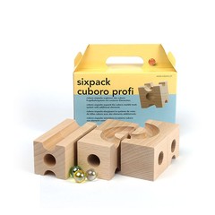 瑞士cuboro sixpack profi 6件补充装/优质益智积木 轨道珠玩具